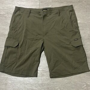 STANLEY cargo WORK SHORTS  Olive GRN SZ 38